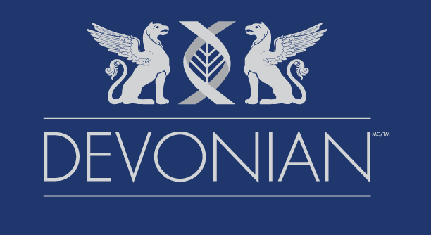 Logo DEVONIAN ( FOND BLEU)